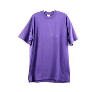 Vintage 90s Streetwear Distressed T Shirt Purple